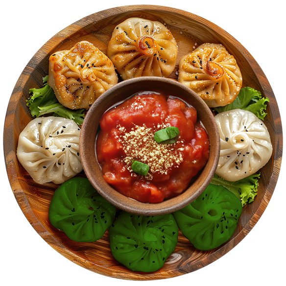 momos top view